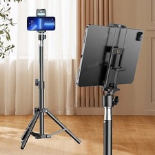 Heavy Duty 7-11in Tablet Floor Tripod Stand Adjustable 47.2