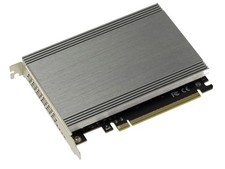 PCIe 3.0 16X Controller Card For 4 M.2 NVMe M Key SSDs With Aluminum Heatsink picture