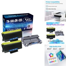 EASYPRINT Compatible Toner Cartridge for Brother TN-580 TN650 TN620 DR-520 Drum picture