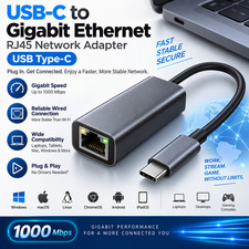 Lot of 10 Tripp Lite USB-C to Gigabit Ethernet RJ45 Network Adapters USB Type-C picture