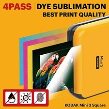 KODAK ALL-NEW MINI 3 SQUARE INSTAGRAM SIZE BLUETOOTH PORTABLE PHOTO -  WHITE picture