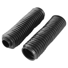 1 Pair Fork Boots - Motorcycle Black Rubber Front Fork Tubes Boots Rubber Sle... picture