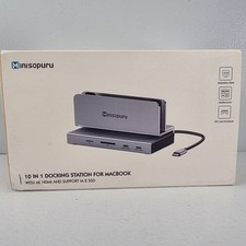 Minisopuru 10 in 1 Docking Station for MacBook M.2 SSD Enclosure 4K HDMI MD813A picture