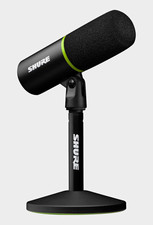Shure MV6 USB Dynamic Gaming Microphone w/ Desk Stand, Mute Switch Black/Green picture