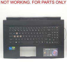 MSI Katana 17 B13VFK-835US Palmrest with Defective Keyboard -NOT WORKING- picture
