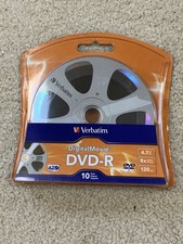 NEW Verbatim Digital Movie  4.7GB 8x  Recordable  DVD-R Discs  (10 Pack) Sealed picture