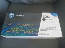 HP Q6470AC (501A) Black Toner Cartridge Laserjet CP3505 3600 3800 SEALED picture