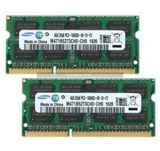 Samsung 8GB (2x4GB) DDR3 Ram 2RX8 PC3-10600S 1333MHz 204pin SODIMM Laptop Memory picture