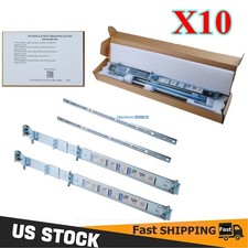 Lot of 10 H872R 2U Static Server Rails For Dell R720XD R730 R820 R520 R530 R740 picture