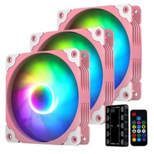 3Pack Vetroo 120mm ARGB LED Computer PC Case Cooler Cooling Fan High-Performance picture