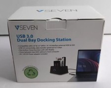 NEW VSEVEN USB 3.0 Dual Bay Docking Station 2.5