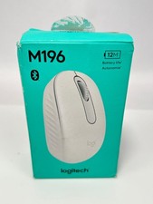 Logitech M196 Bluetooth Wireless Mouse Compact Smooth Tracking Off White PC picture