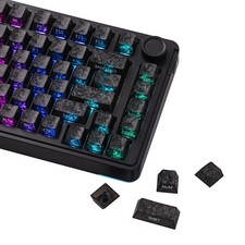 EPOMAKER SmokFiber Keycaps Set, 120 Keys SidePrinted ShineThrough Keycaps picture