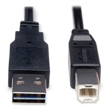 Tripp Lite Ur022-006 Hi Speed Cable Usb 2.0 Universal Reversible A To B M/M 6Ft picture