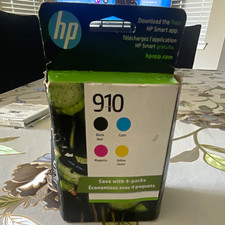 HP 910 Genuine Original Inkjet Cartridges 4-Pack Black Cyan Magenta Yellow picture