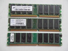 Lot 3 = 1GB (2x256mb + 1x512mb) DDR PC2100 PC2700 PC3200 DIMM Desktop Memory picture