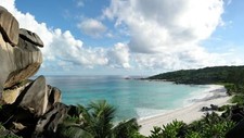 Landscape coast beach sea bay tropical Custom Gaming Mat Desk picture