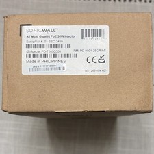 SonicWALL AT Multi Gigabit PoE 30W Injector 01-SSC-2450 PD-9001-25GR/AC picture