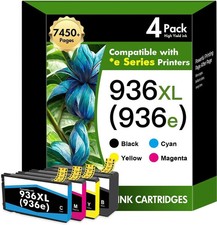 936XL 936E Ink Cartridges 4 Color Pack For HP OfficeJet Pro 9110b 9125e 9135e picture
