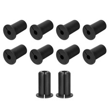 10Pcs Wall Grommets for Cables 3/4 Inch with 7mm Hole, Silicone Black picture