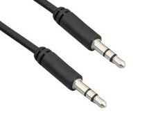 6ft Ultra Slim 3.5mm Male to Male Stereo Audio AUX Cable, Black picture