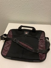 SwissGear by Wenger Laptop Bag Black Burgundy with strap – Pre-Owned picture