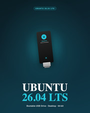 Ubuntu 26.04 LTS Desktop USB - Bootable 64-bit Live or Install April 2026 picture