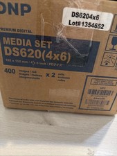 DNP DS6204X6 4x6 Print Media Pack for DS620A – AS IS See Photos picture