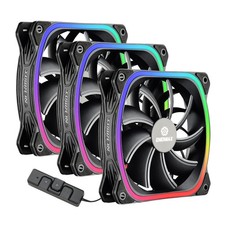 Enermax Squa 12 cm Pack of 3 (UCSQARGB12P-BP3) 120mm x x 3. Pack, black picture