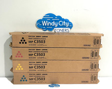 Ricoh 841813 841814 841815 841816 Toner Cartridge Full Set MP C3503 Genuine New picture
