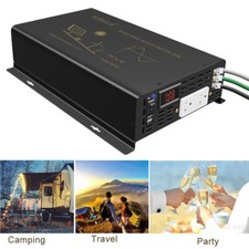Pure Sine Wave Inverter 3000W 24V to 120V Power Converter Car Truck RV USB 2.4A picture