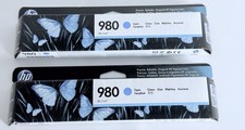2 Genuine HP 980 Cyan Ink picture