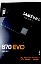 Samsung 870 EVO 1TB 2.5in SATA III Internal SSD 560/530MB/s MZ-77E1T0B/AM picture