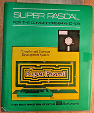 (G+) Super Pascal 64 Abacus Commodore C64 C128 Disk Manual 1985 Untested picture