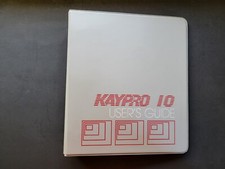Vintage Kaypro 10 User's Guide Binder - EMPTY - BINDER ONLY picture