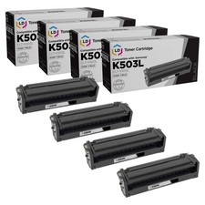 LD Compatible Samsung CLT-K503L Black Toner Set of 4 for C3010DW & C3060FW MFP picture