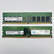 Lot of 2 Micron 16GB (2x8GB) DDR4 PC4 RAM – 1x 2400T 1Rx8 + 1x 2133P 2Rx8 picture