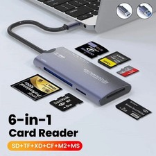 6IN 1 Multifunctional Card Reader USB High Speed Data Transfer Adapter Type C SD picture