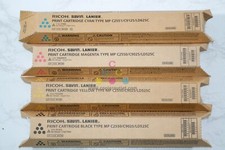 4 New OEM Ricoh MP C2550,9025,LD525C CMYK Toners 841280,841281,841282,841283 picture