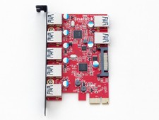 Inateck KTU3FR-502U 7-Port USB 3.0 5Gbps PCIe Expansion Adapter Card picture