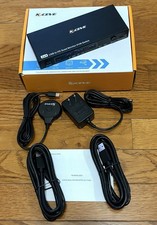 KCEVE Dual Monitor KVM Switch 2 Monitors 4 Computers USB-C HDMI 4K ~ NEW picture