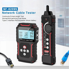 NF-8209S Network Cable Tracker POE Wire Checker CAT6 CAT5 LAN Wiremap Tester LCD picture