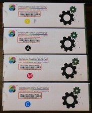 Lot of 4 Xerox Compatible Black/Yellow/Magenta/Cyan Laser Toners for Phaser 6510 picture