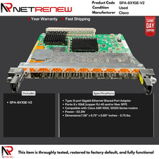 Cisco  SPA-8X1GE-V2 8-Port 1G Ethernet Shared Port Adapter picture