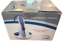VXi V100 DECT 6.0 Wireless Office Headset System White Blue NOS New Sealed Box picture