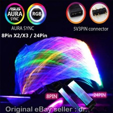 24Pin Addressable RGB Power Extension Cable GPU ATX Strimer 24PIN 8Pin Aura Sync picture