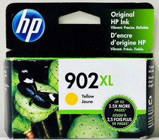 New Genuine HP 902XL Yellow In Retail Box Ink Cartridge Officejet Pro 6975 6968 picture