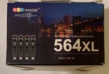 GPC IMAGE 564XL Compatible Black Ink Cartridge 4-Pack for HP Inkjet Printers picture