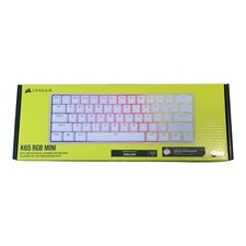 CORSAIR - K65 RGB Mini Wired 60% Mechanical Gaming Keyboard. White, New picture