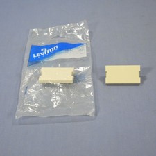 Leviton 41291-1BI Ivory 1-Unit MOS Blank Filler Wallplate Insert Covers 2-Pack picture